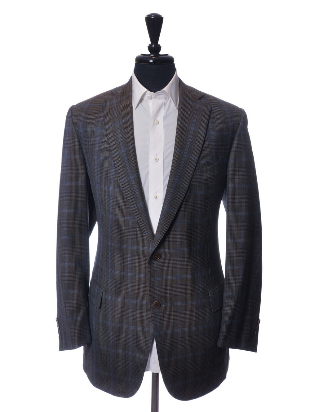 Ermenegildo Zegna Moss Green Check Mila Blazer 46R 38627